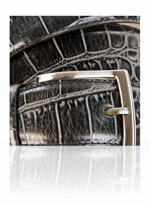Ремень Унисекс 3007/40/Croco.Nero